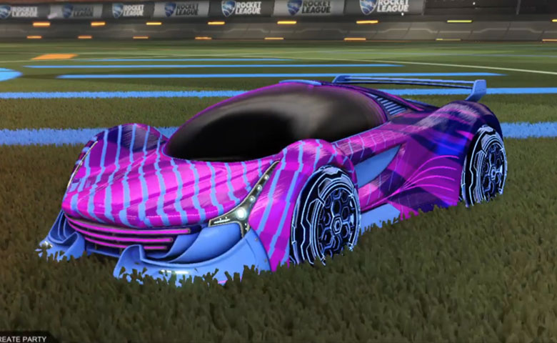 Rocket league Nimbus Cobalt design with HNY: Inverted,20XX