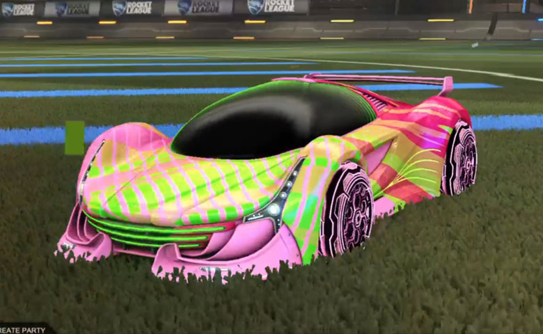 Rocket league Nimbus Pink design with HNY: Inverted,20XX