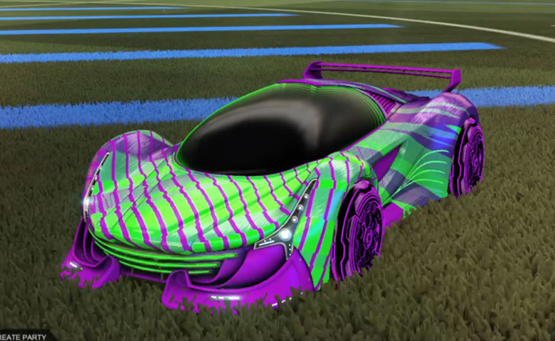 Rocket league Nimbus Purple design with HNY: Inverted,20XX