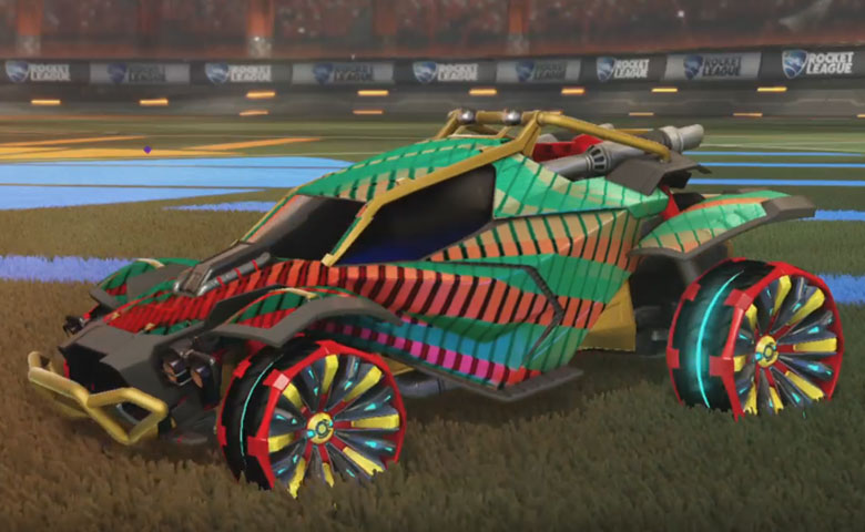 Rocket league Twinzer design with Grappler,20XX