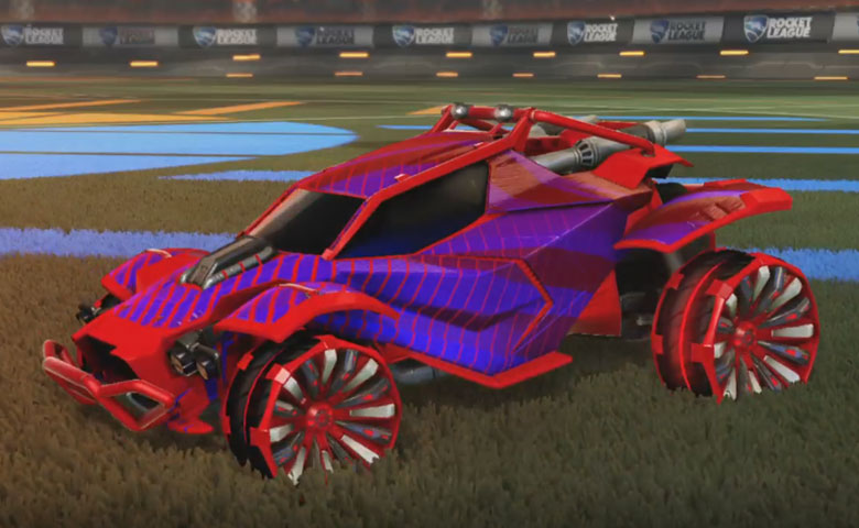 Rocket league Twinzer Crimson design with Grappler,20XX