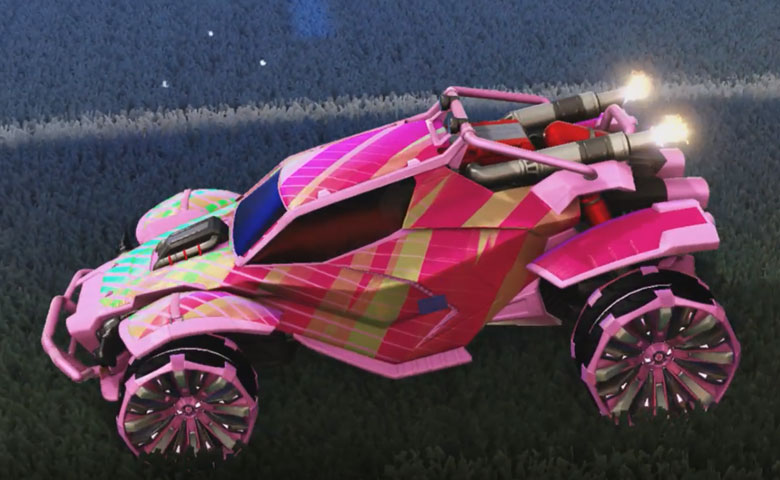 Rocket league Twinzer Pink design with Grappler,20XX