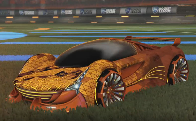 Rocket league Nimbus Burnt Sienna design with Grappler,Trigon