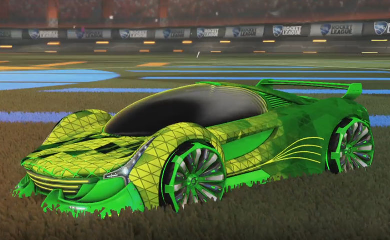 Rocket league Nimbus Forest Green design with Grappler,Trigon