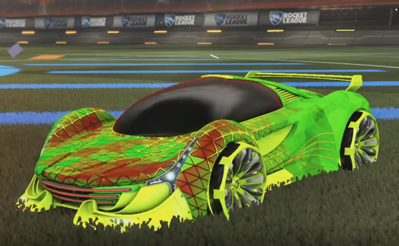 Rocket league Nimbus Lime design with Grappler,Trigon