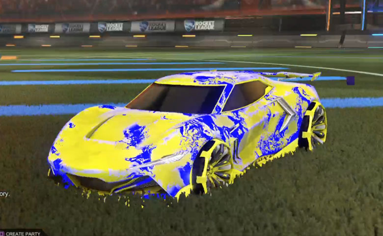 Rocket league Peregrine TT Saffron design with Grappler,Fire God