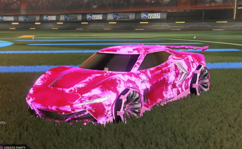 Rocket league Peregrine TT Pink design with Grappler,Fire God