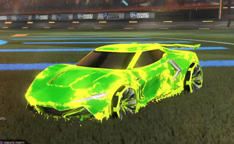 Rocket league Peregrine TT Lime design with Grappler,Fire God