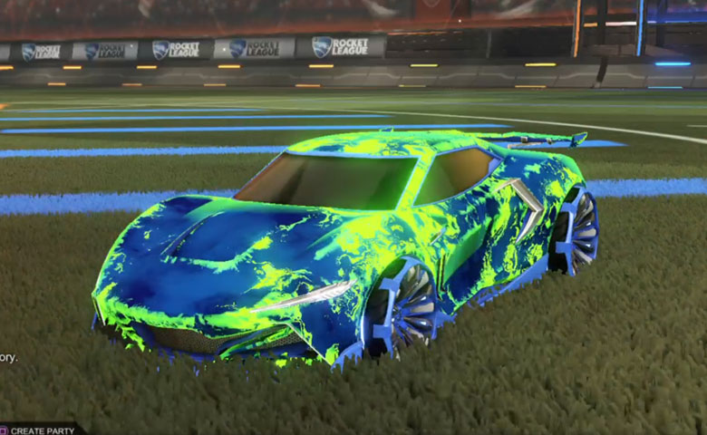 Rocket league Peregrine TT Cobalt design with Grappler,Fire God