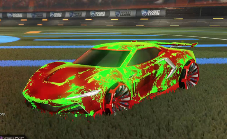 Rocket league Peregrine TT Crimson design with Grappler,Fire God