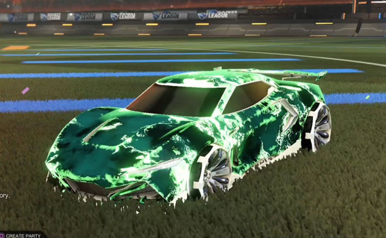 Rocket league Peregrine TT Titanium White design with Grappler,Fire God