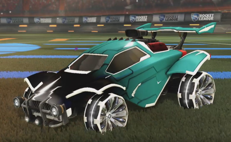 Rocket league Octane Titanium White design with Grappler,Mainframe