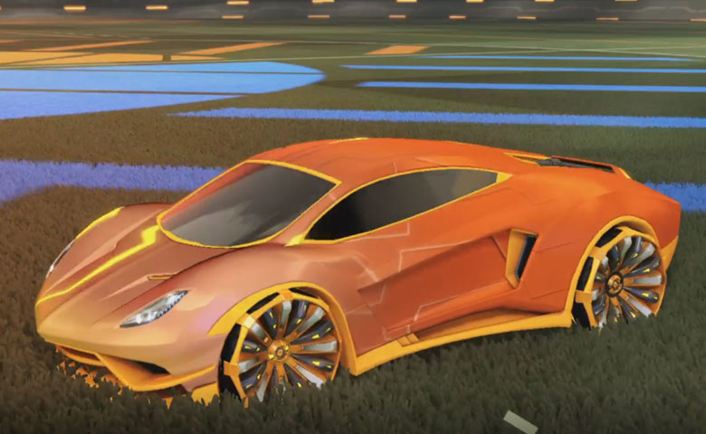 Rocket league Endo Orange design with Grappler,Mainframe