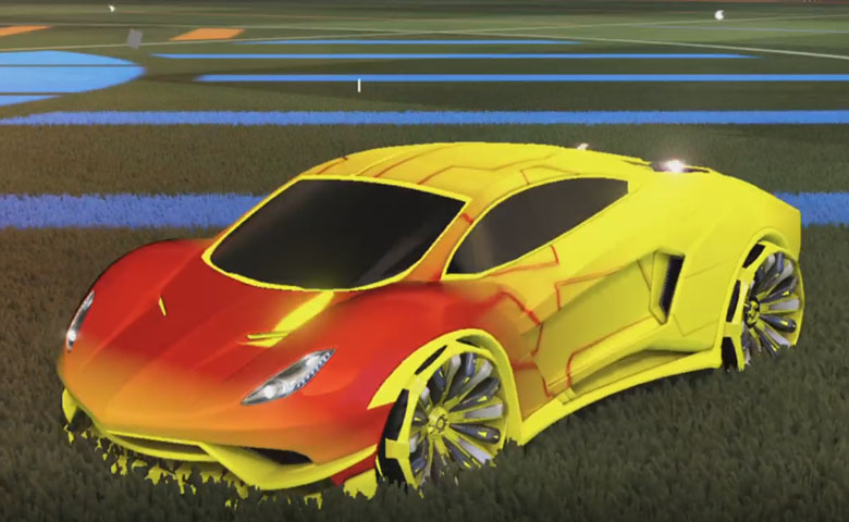 Rocket league Endo Saffron design with Grappler,Mainframe