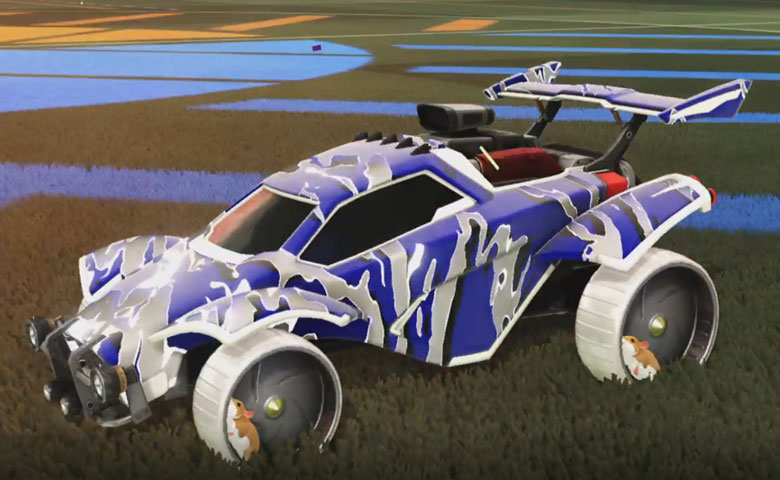 Rocket league Octane Titanium White design with Hamster,Liquid Camo