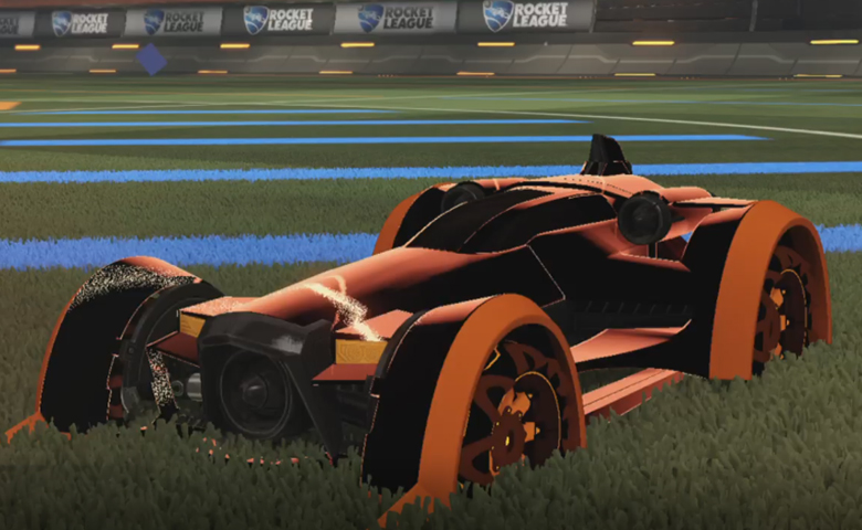 Rocket league Paladin Burnt Sienna design with Flim-Flam:Inverted,Stipple Gait