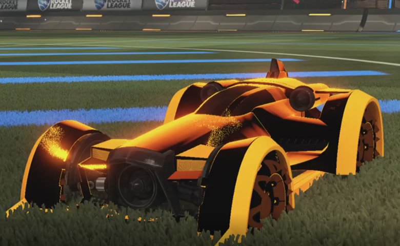 Rocket league Paladin Orange design with Flim-Flam:Inverted,Stipple Gait