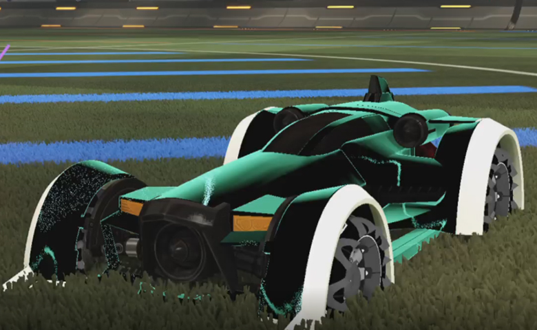 Rocket league Paladin Titanium White design with Flim-Flam:Inverted,Stipple Gait