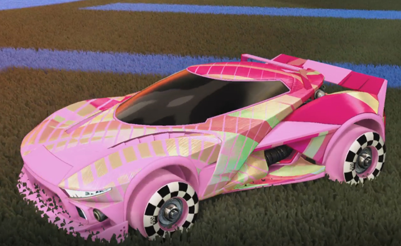 Rocket league Insidio Pink design with Sk8ter,20XX