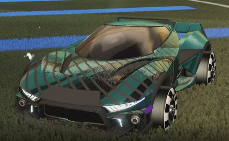 Rocket league Insidio Black design with Sk8ter,20XX