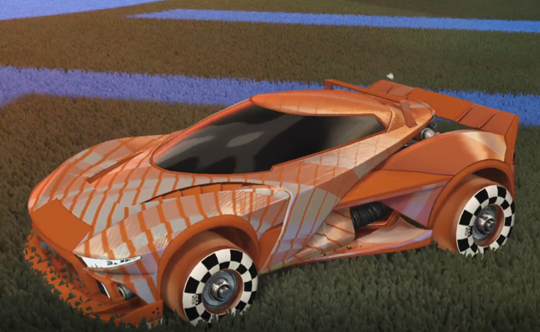 Rocket league Insidio Burnt Sienna design with Sk8ter,20XX