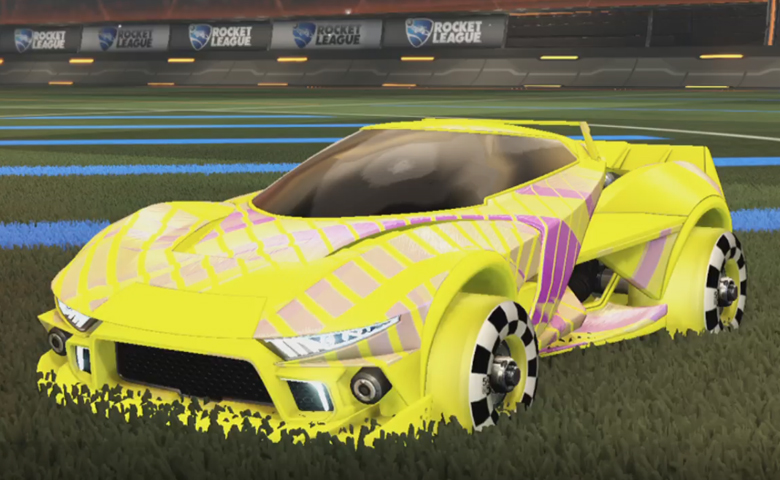 Rocket league Insidio Saffron design with Sk8ter,20XX