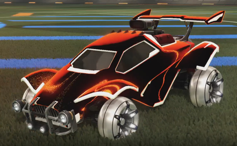 Rocket league Octane Titanium White design with Playock,Stipple Gait