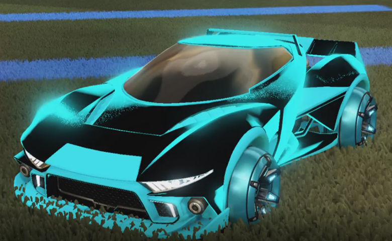 Rocket league Insidio Sky Blue design with Playock,Stipple Gait