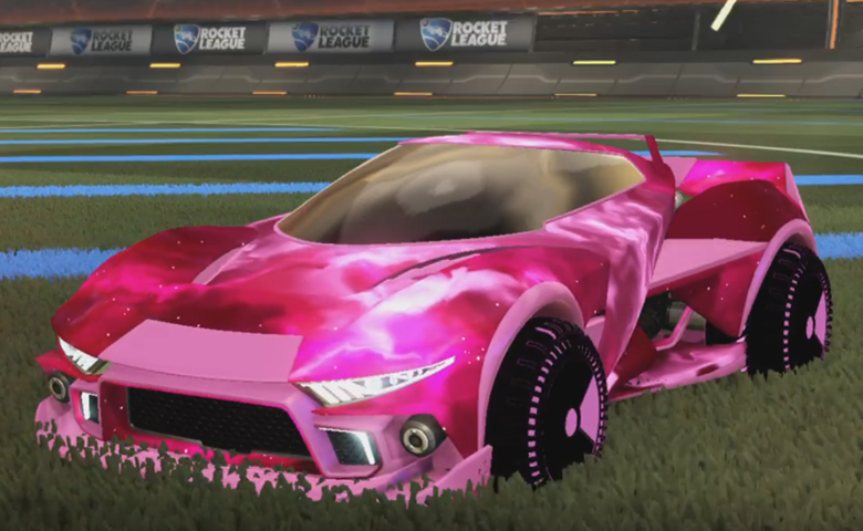 Rocket league Insidio Pink design with Shortquarter:Inverted,Interstellar