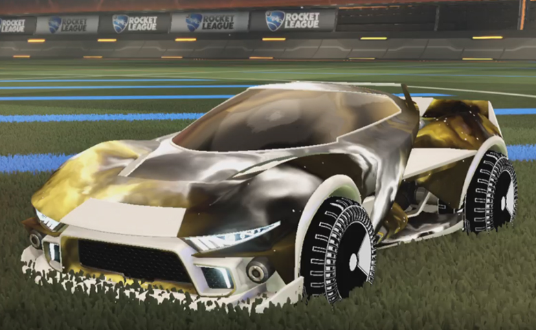 Rocket league Insidio Titanium White design with Shortquarter:Inverted,Interstellar