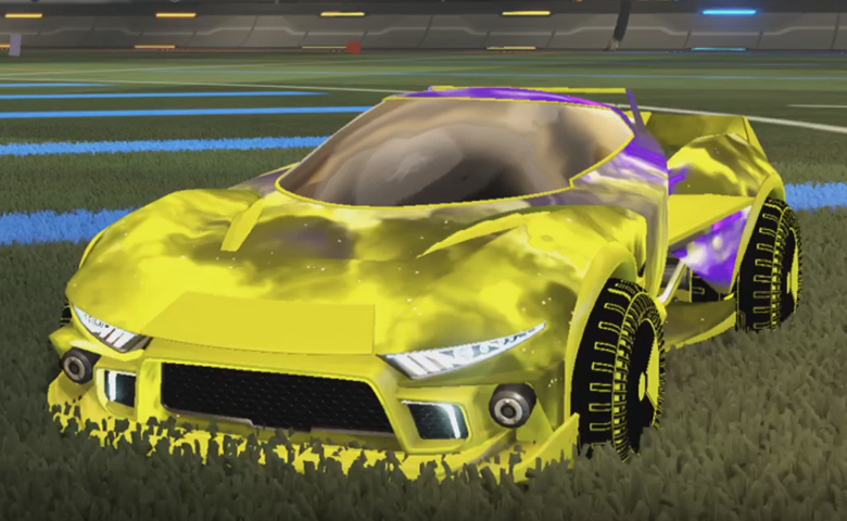 Rocket league Insidio Saffron design with Shortquarter:Inverted,Interstellar