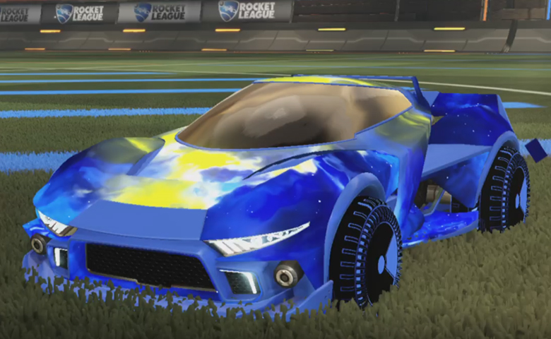 Rocket league Insidio Cobalt design with Shortquarter:Inverted,Interstellar