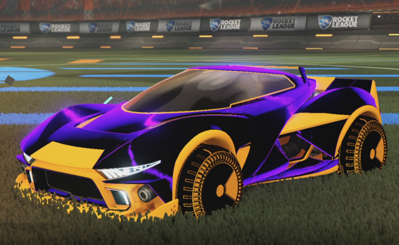 Rocket league Insidio Orange design with Shortquarter:Inverted,Stipple Gait