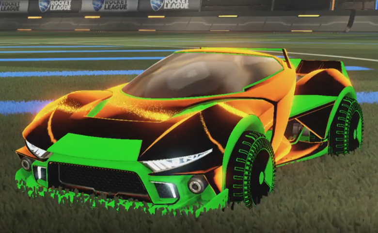 Rocket league Insidio Forest Green design with Shortquarter:Inverted,Stipple Gait