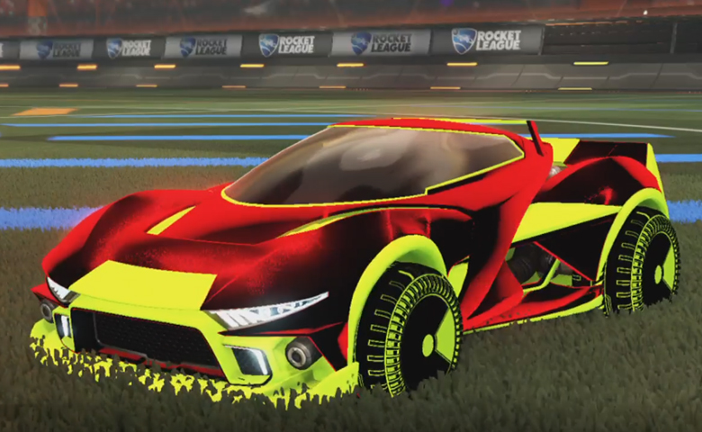 Rocket league Insidio Lime design with Shortquarter:Inverted,Stipple Gait