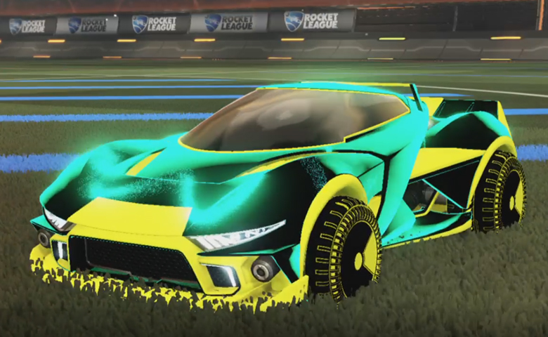 Rocket league Insidio Saffron design with Shortquarter:Inverted,Stipple Gait