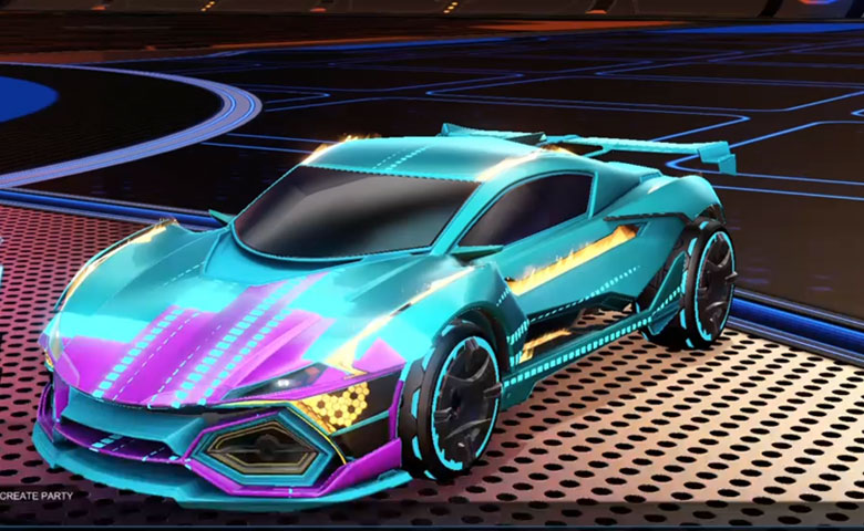 Rocket league R3MX GMT Sky Blue design with Ault-SPL,EQ-RL