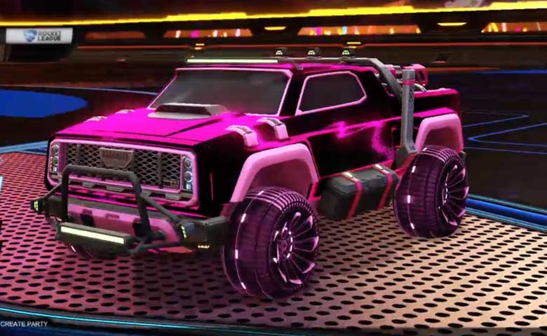 Rocket league Harbinger GXT Pink design with Polyergic: Inverted,Stipple Gait