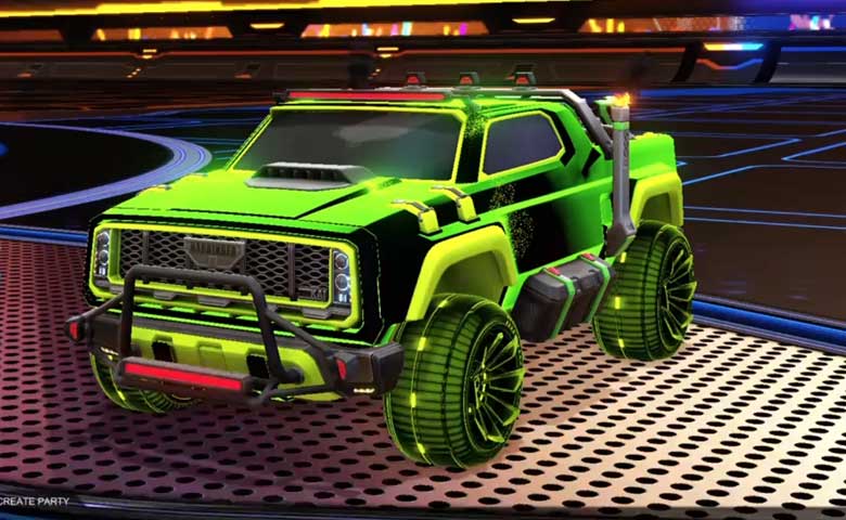 Rocket league Harbinger GXT Lime design with Polyergic: Inverted,Stipple Gait