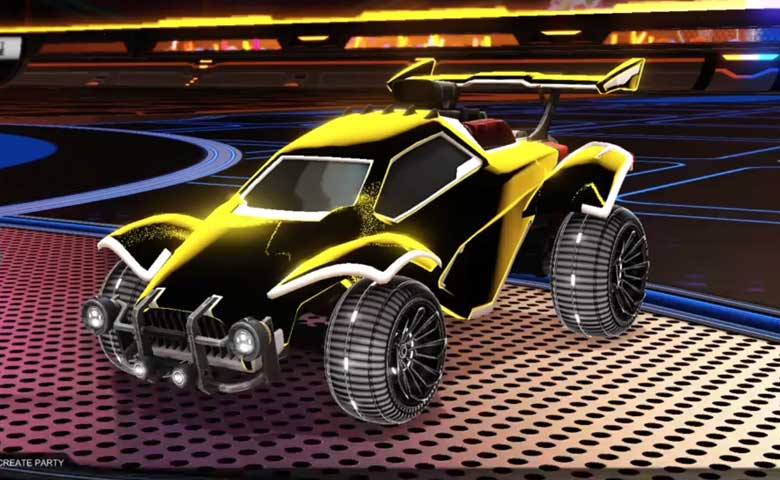 Rocket league Octane Titanium White design with Polyergic: Inverted,Stipple Gait