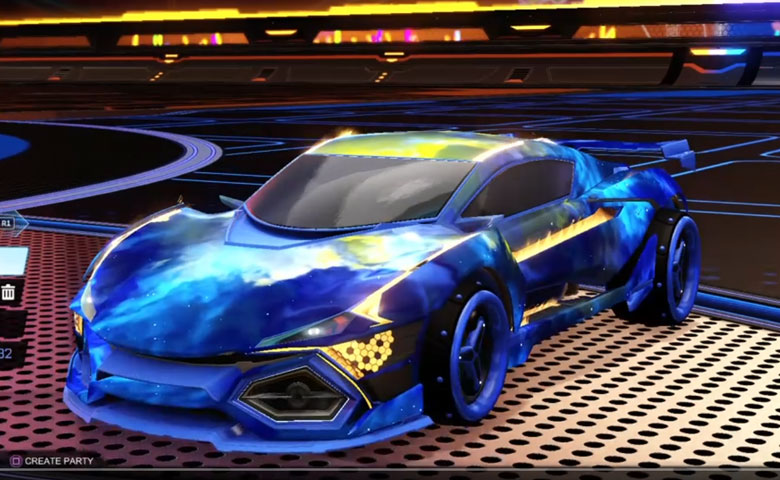 Rocket league R3MX GXT Cobalt design with SPN,Interstellar