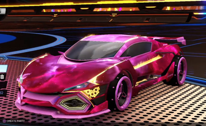 Rocket league R3MX GXT Pink design with SPN,Interstellar