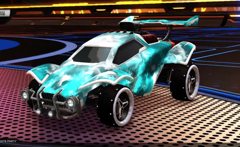 Rocket league Octane Titanium White design with SPN,Interstellar