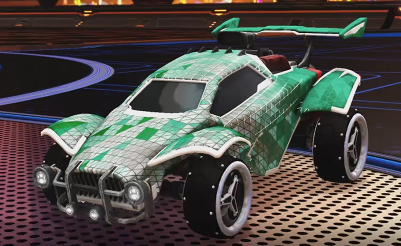 Rocket league Octane Titanium White design with SPN,Trigon