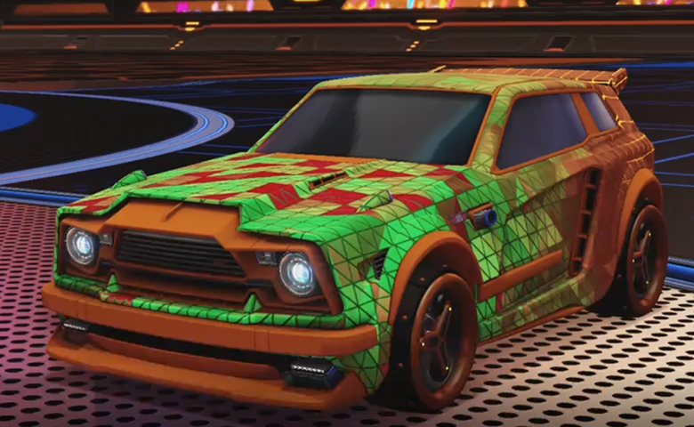 Rocket league Fennec Burnt Sienna design with SPN,Trigon