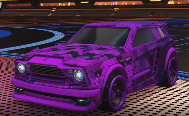 Rocket league Fennec Purple design with SPN,Trigon