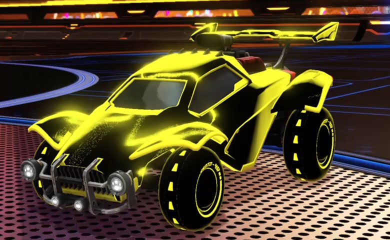 Rocket league Octane Saffron design with Esoto 4R: Inverted,Stipple Gait