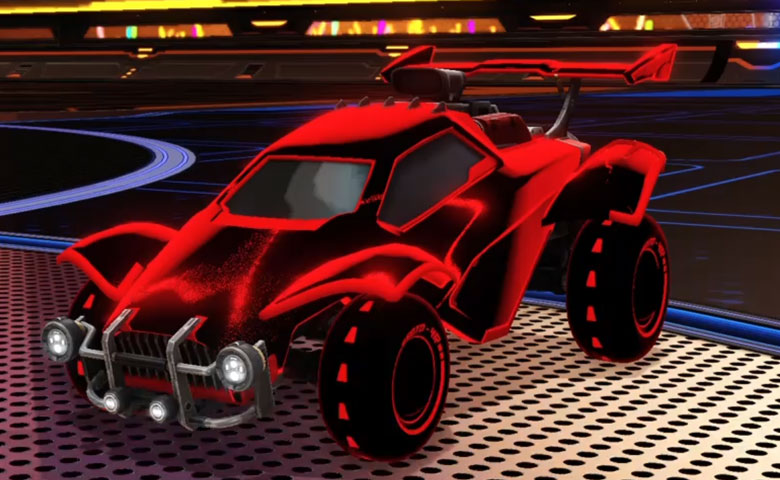 Rocket league Octane Crimson design with Esoto 4R: Inverted,Stipple Gait