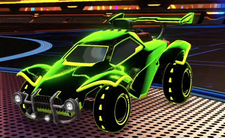 Rocket league Octane Lime design with Esoto 4R: Inverted,Stipple Gait