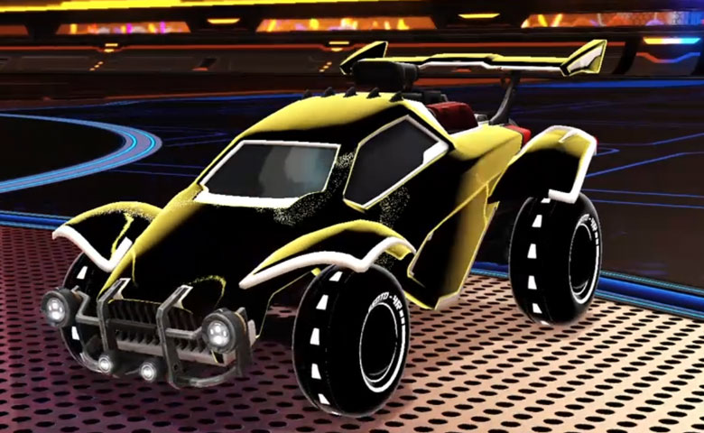 Rocket league Octane Titanium White design with Esoto 4R: Inverted,Stipple Gait